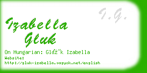 izabella gluk business card